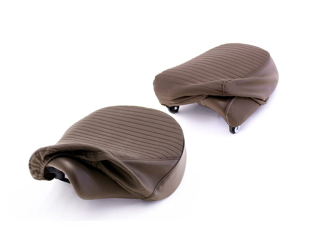 Pleated Seat Covers, Brown