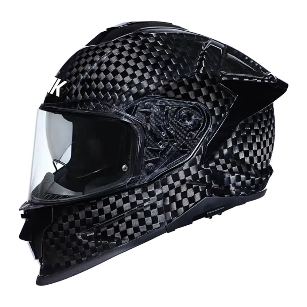 SMK Titan Carbon Unicolour, Clear Visor (Pinlock Anti-fog Film Included)