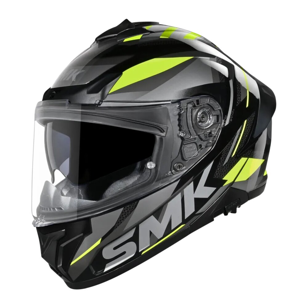 SMK Typhoon Graphics, Clear Visor (Pinlock Anti-fog Film Included)